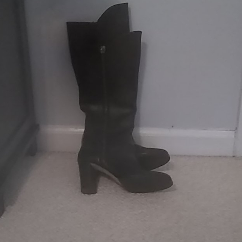 Black Lady Leather Boots from Italy